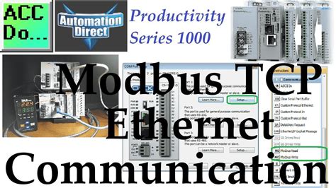 Productivity 1000 Series Plc Modbus Tcp Ethernet Communication Youtube