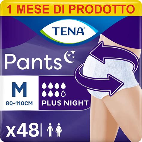 Tena Pants Plus Night Medium M Short Pack For Months Absorbent