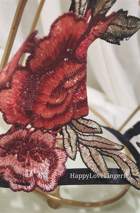 Sexy Lingerie Set Embroidery Floral Lingerie Free Shipping Etsy