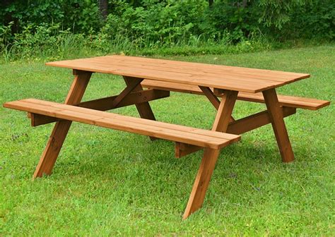 Table De Pique Nique En Bois Cm Sylvestre Oogarden