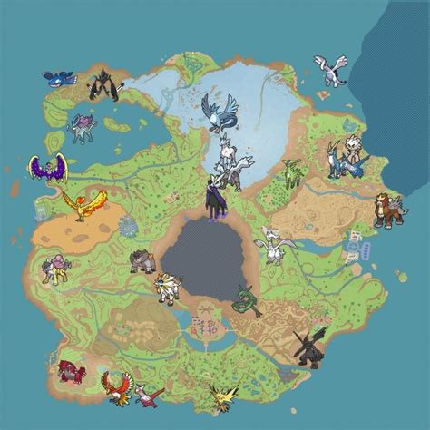 Pokemon Legendary Map Scarlet And Violet Cute Pokemon Pokemon