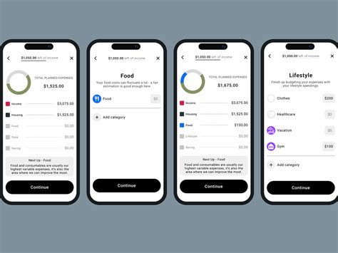 budget finance app  simge  dribbble