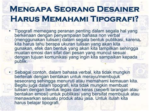 Prinsip Dasar Tipografi Pada Desain Ppt