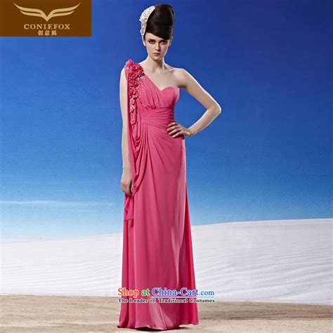 Creative Fox Evening Dresses And Sexy Shoulder Pink Bride Wedding