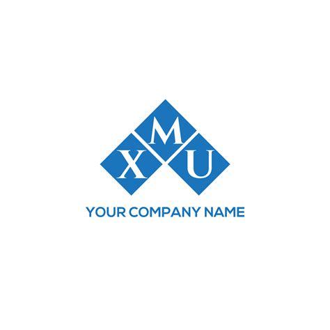 Xmu Letter Logo Design On White Background Xmu Creative Initials