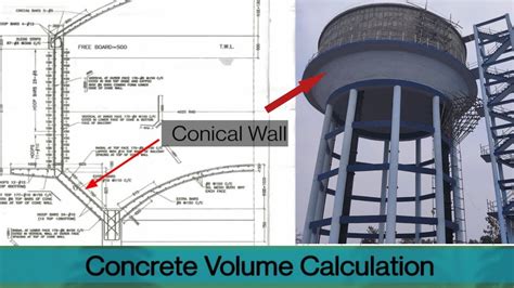 How To Construct Over Head Tank Intze Tank Conical Wall Concrete