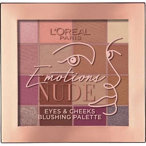 L Oreal Paris Nude Emotions Eyes Cheeks Blushing Palette 15g Woolworths