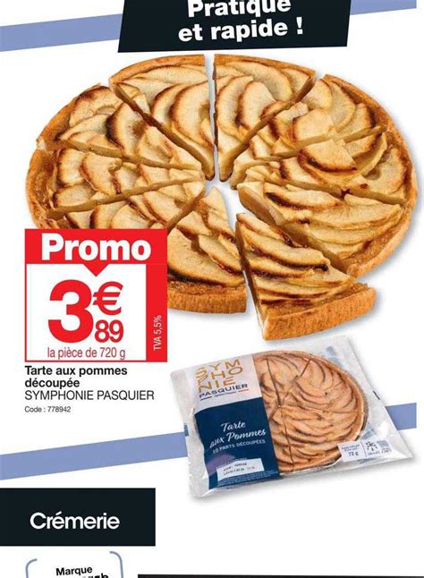 Promo Tarte Aux Pommes D Coup E Symphonie Pasquier Chez Promocash