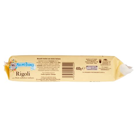 Mulino Bianco Rigoli Biscotti Con Miele Millefiori Italiano 400g