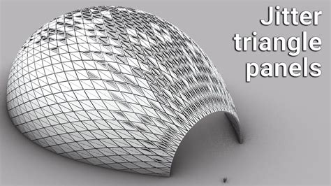 Jitter Triangle Panels Grasshopper Tutorial Grasshopper Grasshopper Rhino Facade Architecture