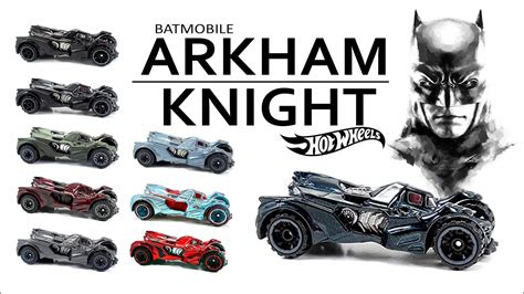 Hot Wheels Batman Arkham Knight Batmobile Collection Different 9 Cars