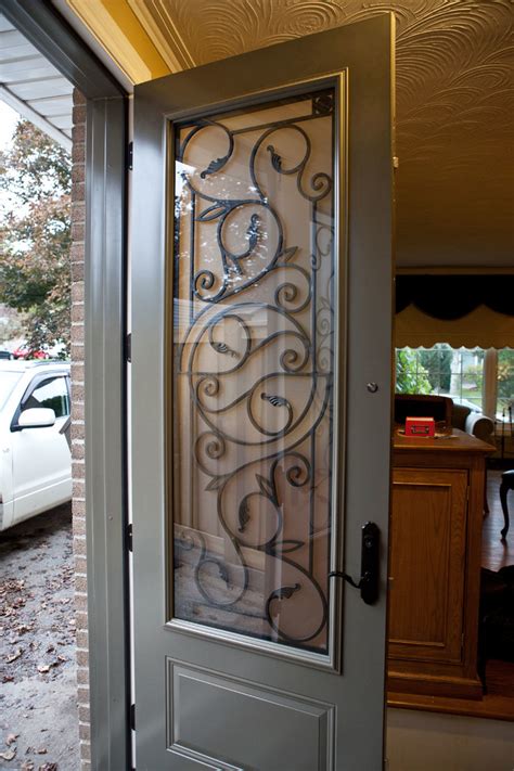 Brand New 8ft Steel Door System With Wrought Iron Inserts Entry Toronto By Lusso Design