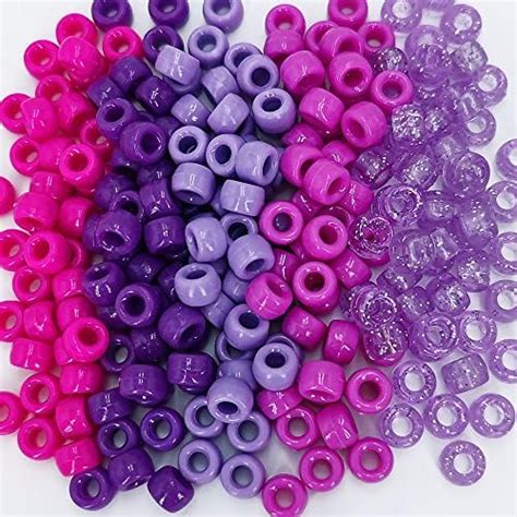 Amazon Quefe Pcs X Mm Pony Beads Bulk Styles Pink Pony