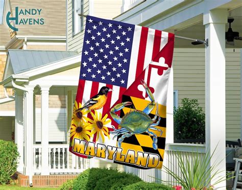 Maryland Flag Maryland Flower State Flag Black Eyed Susan Etsy