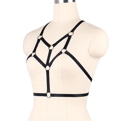 Bangdaerge Sexy Bra Adjustable Harness Women Fetish Wear Body Harness Erotic Crop Top Lingerie