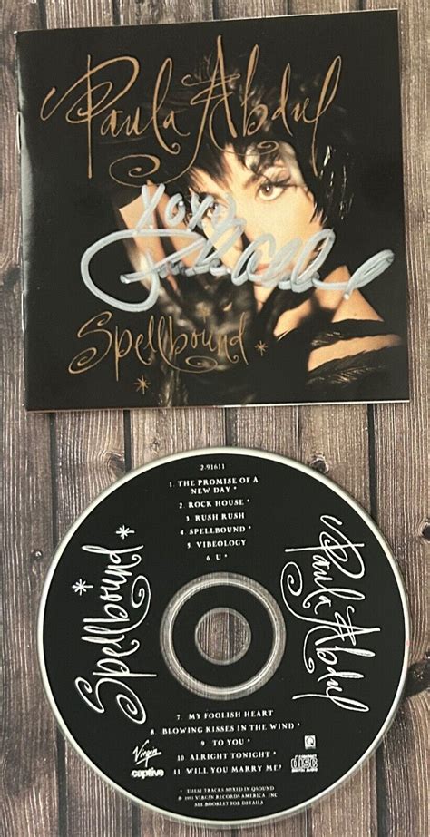 Paula Abdul Spellbound CD Signed Promise Of A New Day 80s Pop