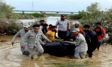 Pn Continues Rescue Relief Operation In Sindhs Cyclone Hit Areas