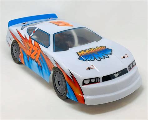 Mcallister Crowd Pleaser Mustang Street Stock Clear Body Rc Car Action