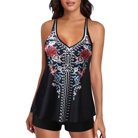 Siyecaoh Tankini Swimsuits For Women Plus Size 4th Of July Printed