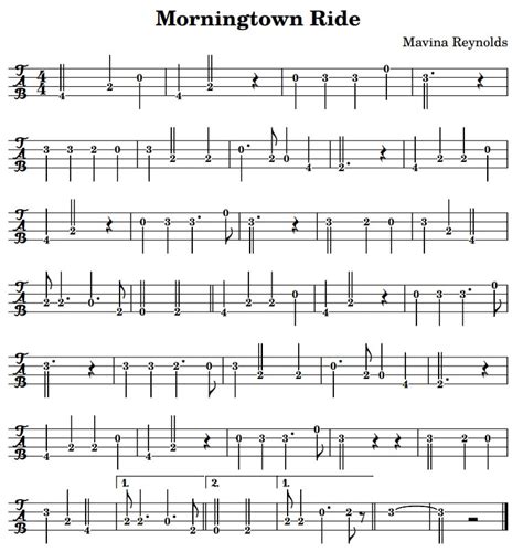 Morningtown Ride Lyrics Chords And Tin Whistle Notes Irish Folk Songs