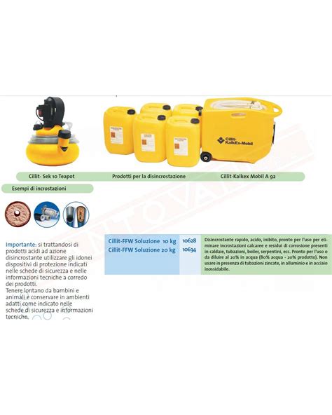 Mantovani Spa - CILLIT FFW SOLUZIONE 10 KG
