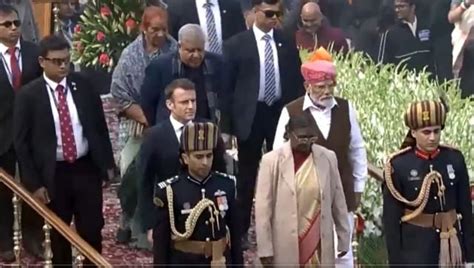 Republic Day Live President Murmu French President Macron Depart