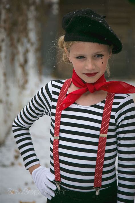 Quick And Cute Mime Costume SewSophieLynn Last Minute Halloween