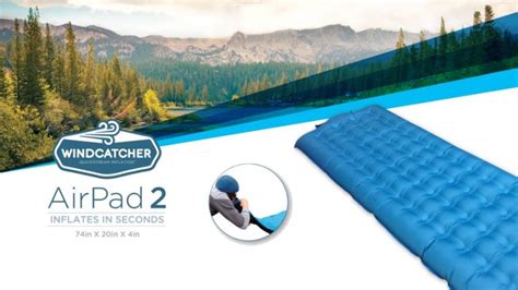 Windcatcher Airpad 2 Air Mattress Amplifies Your Breath, Inflates In Seconds | OhGizmo!