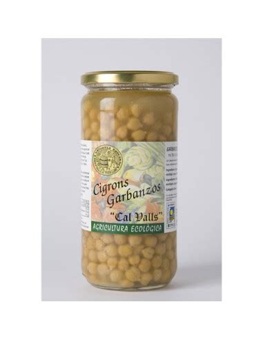 Garbanzos cocidos ecológicos 450 gr Cal Valls