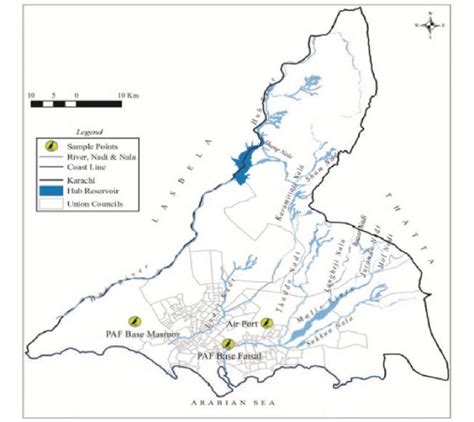 Map of Karachi with study areas. | Download Scientific Diagram