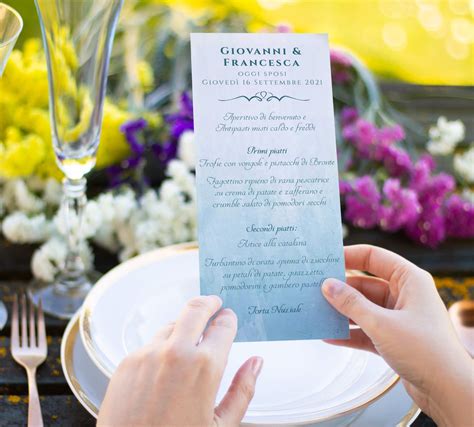 Menu Elegante X Simone Piccolo Graphic Wedding Designer