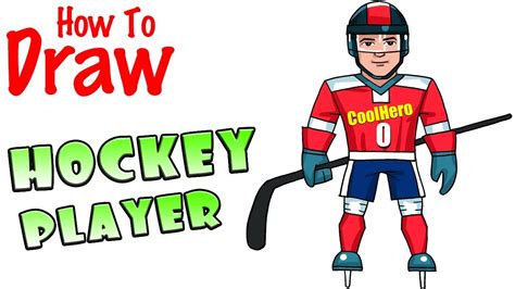 How To Draw A Hockey Player Youtube