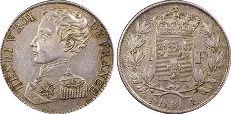 France Henri V prétendant 1 Franc 1831 Catawiki