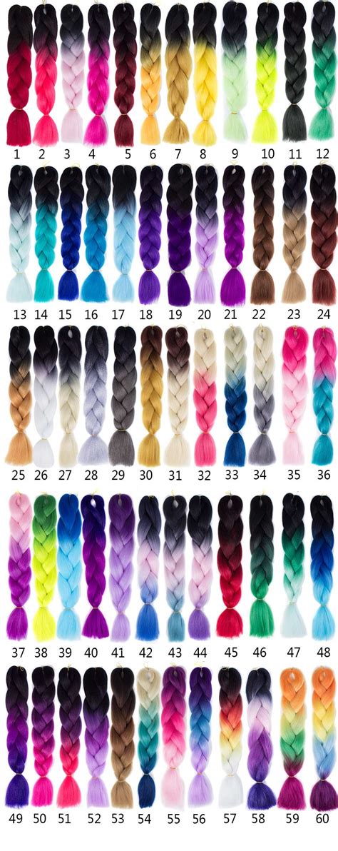 Ombre Braiding Hair Color Chart Copasetic Journal Slideshow