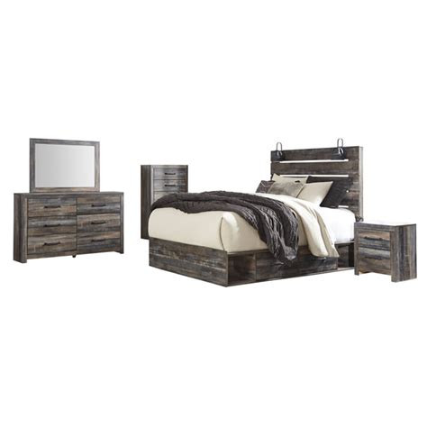 Ashley Furniture Drystan 2pc Bedroom Set With Under Storage Queen Bed ...