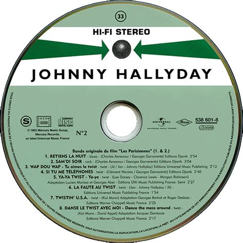 Johnny Hallyday Cd Papersleeve Universal Retiens La Nuit