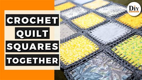 How To Crochet Quilt Squares Together Fusion Crochet And Fabric Quilt