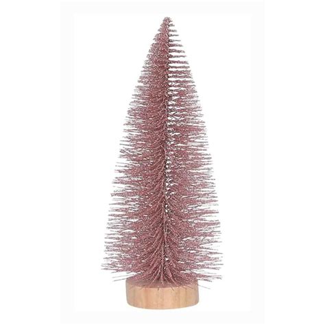 Lichtroze Glitter Kerstboom 25 Cm House Of Seasons Minidorp Nl