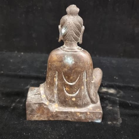 Star Lot An Antique Bronze Guan Yin Bodhisattva Figure Seated In A