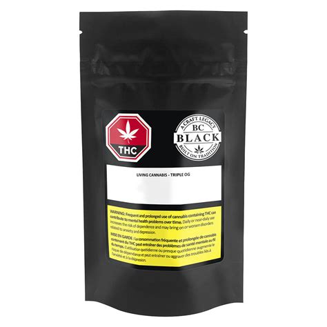 Bc Black Triple Og 3 5g Indica Montrose Cannabis