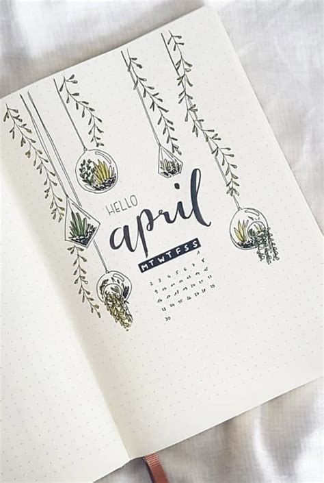 62 Best April Bujo Cover Spreads To Steal Now Atinydreamer