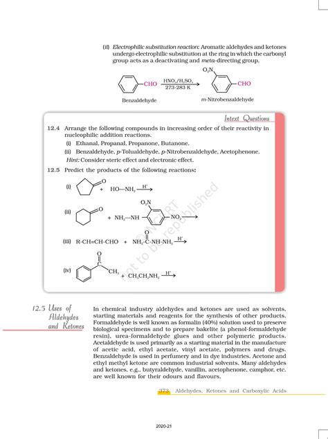 Aldehydes Ketones And Carboxylic Acids NCERT Book Of Class 12