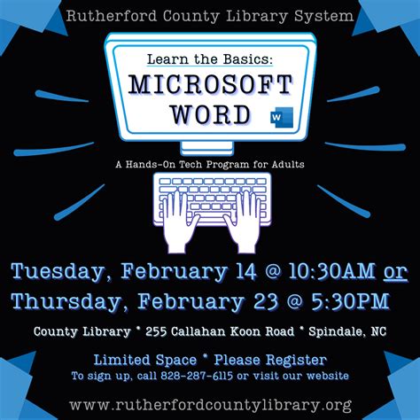 Microsoft Word Basics – Rutherford County Library System 