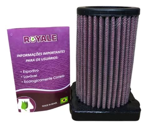 Filtro Ar Esportivo Lav Vel Royale Honda Cb F Cb X Frete Gr Tis