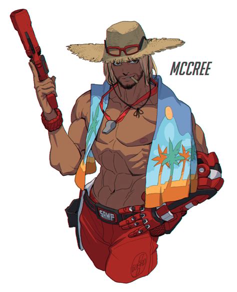 Artstation Lifeguard Mccree Choonsik Bong Mccree Overwatch