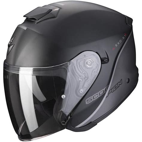 Casque EXO S1 Essence SCORPION Noir Mat Argent MAXXESS FR Casque Jet