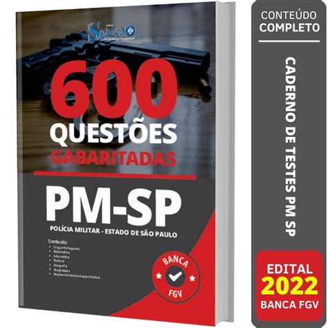 Caderno de Questões Gabaritado PM SP Shopee Brasil