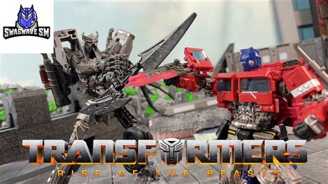 Transformers Rise Of The Beast Optimus Prime Vs Scourge Stop Motion