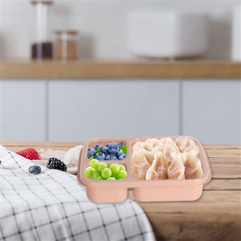 Ckraxd Portable Microwave Oven Compartment Picnic Storage Box Lunch Box