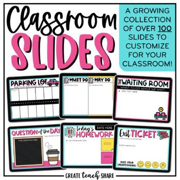 Classroom Slides Digital Teacher Templates For Google Slides Tpt